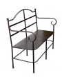 Settee iron bench with 2 seats - Small