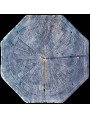 Copia di una meridiana ligure ottogonale in ardesia con rosetta centrale