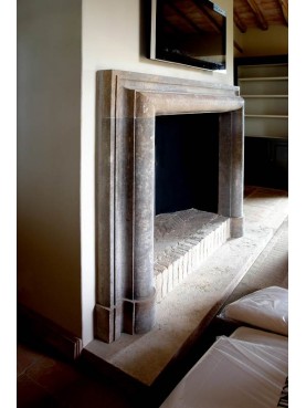 Limestone Fireplace Frame