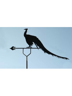 Great Peacock weather van wrought iron