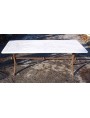 Tavolinetto in ferro e marmo 130cm