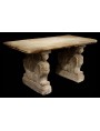 Two legs for stone table