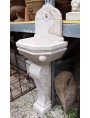 French Lime stone fountain with leg