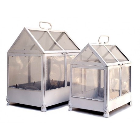 Pair of small greenhouses