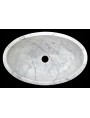 White Carrara Marble sink
