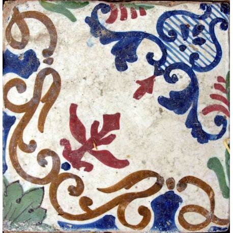 Majolica tile Giustiniani design our reproduction
