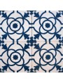 Cement tiles Decorated Blue White Floral Pattern