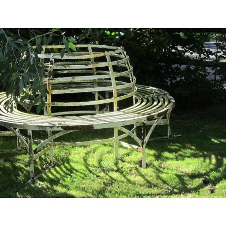 Tree round bench - forged-iron
