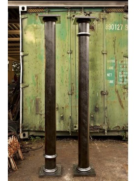 Iron columns, copy of the columns of a railway station