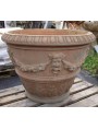 Vaso da Limoni con festoni Ø105cm in terracotta Impruneta conca