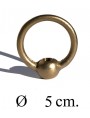 Brass handle 5 cm diameter