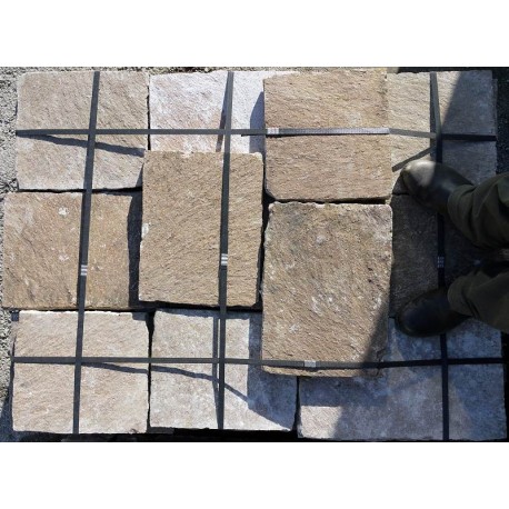 Porphyry stone floor tiles