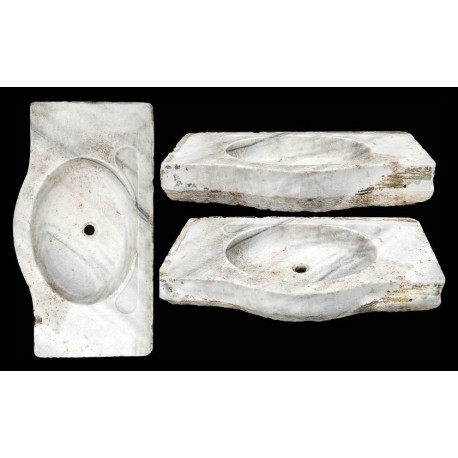 Ancient white marble sink