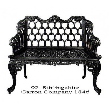 Scotland Cast iron bench Carron foundry