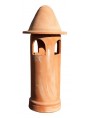 Medium terracotta chimney Øint.17cms