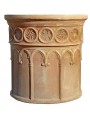 Corinthian cylindrical vase Ø60cms