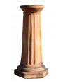 Hollow column for terracotta sink