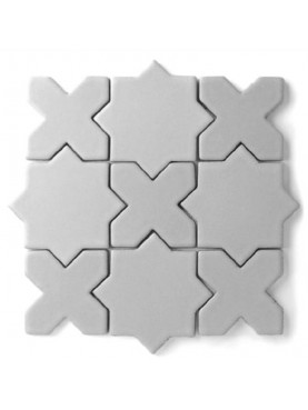 Maiolica tiles stars and crosses 20x20 cm
