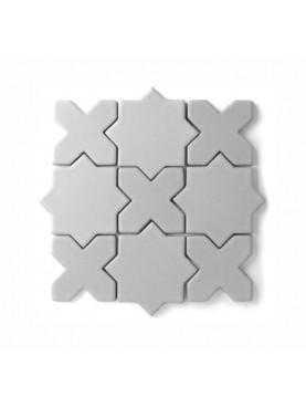 Maiolica tiles stars and crosses 10x10 cm