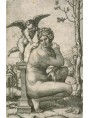 Venere accovacciata incisa da Marcantonio Raimondi, 1505-06 copiando l'originale romano
