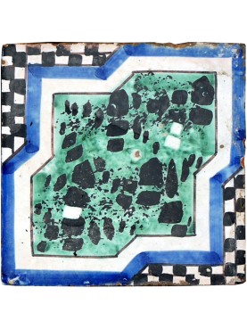 Majolica ancient tile