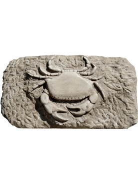 Limestone crab sculpture