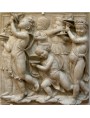 Original Bas-relief of the Choir of Luca della Robbia in white Carrara marble