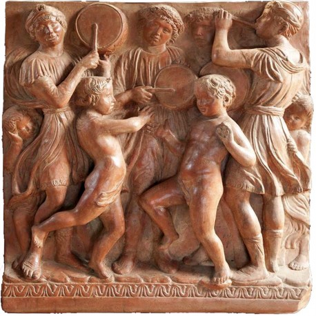 Bas-relief of the Choir of Luca della Robbia REPRO terracotta