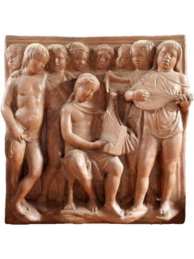 Bas-relief of the Choir of Luca della Robbia REPRO terracotta