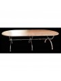 Table in iron 280 x 100 cm three legs