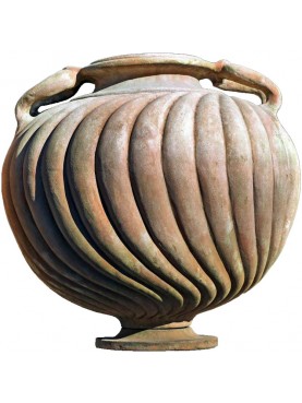 Terracotta roman crater vase