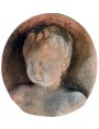 Oval terracotta basrelief - Andrea Della Robbia