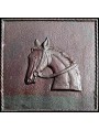 Fireback cast-iron horse head