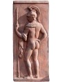 GUERRIERO GRECO, bassorilievo in terracotta