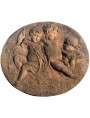 Terracotta basrelief "Madonna with three child"