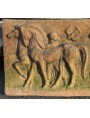 Bassorilievo in terracotta Cavalli e Cavalieri greci