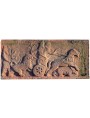 Terracotta bas-relief representing the chariot archers from Persia