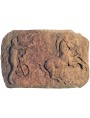 Bassorilievo in terracotta biga romana