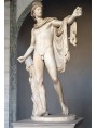 Statua in marmo originale antica sita al cortile del Belvedere