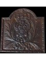 Cast iron fireback - insignia king of france