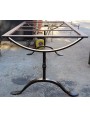 Forged iron table base