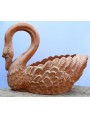 Swan terracotta cachepot