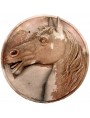 Horse Head left in Terracotta - small size