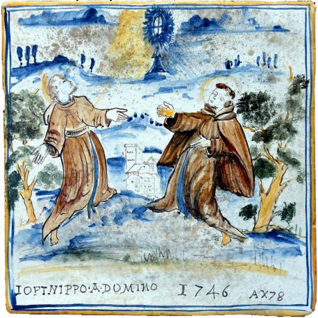 Pannello sacro, San Francesco e Sant'Antonio da Padova