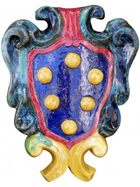 Medici's majolica coat of arms