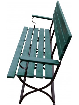 Settee iron bench for tennis courts