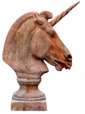 Unicorno in terracotta - piccolo