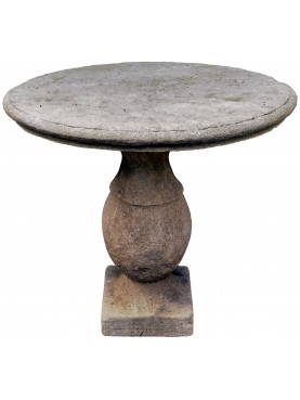 Piccolo tavolo Ø50cm in pietra rotondo