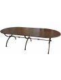 Table in iron 280 x 100 cm three legs