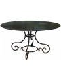 Round table Ø145cms forged irond four legs